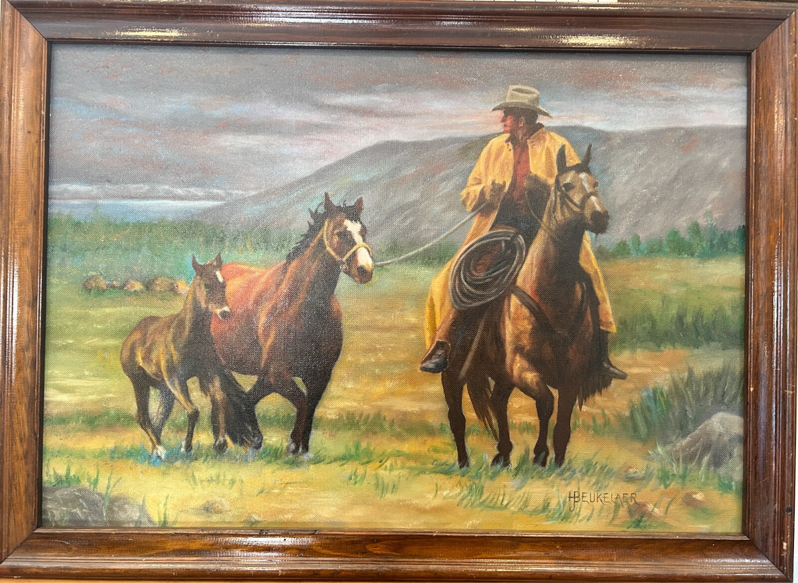 Oil Painting – Canvas on Masonite – 1997 – Possesion – Artist: Harry Beukelaer