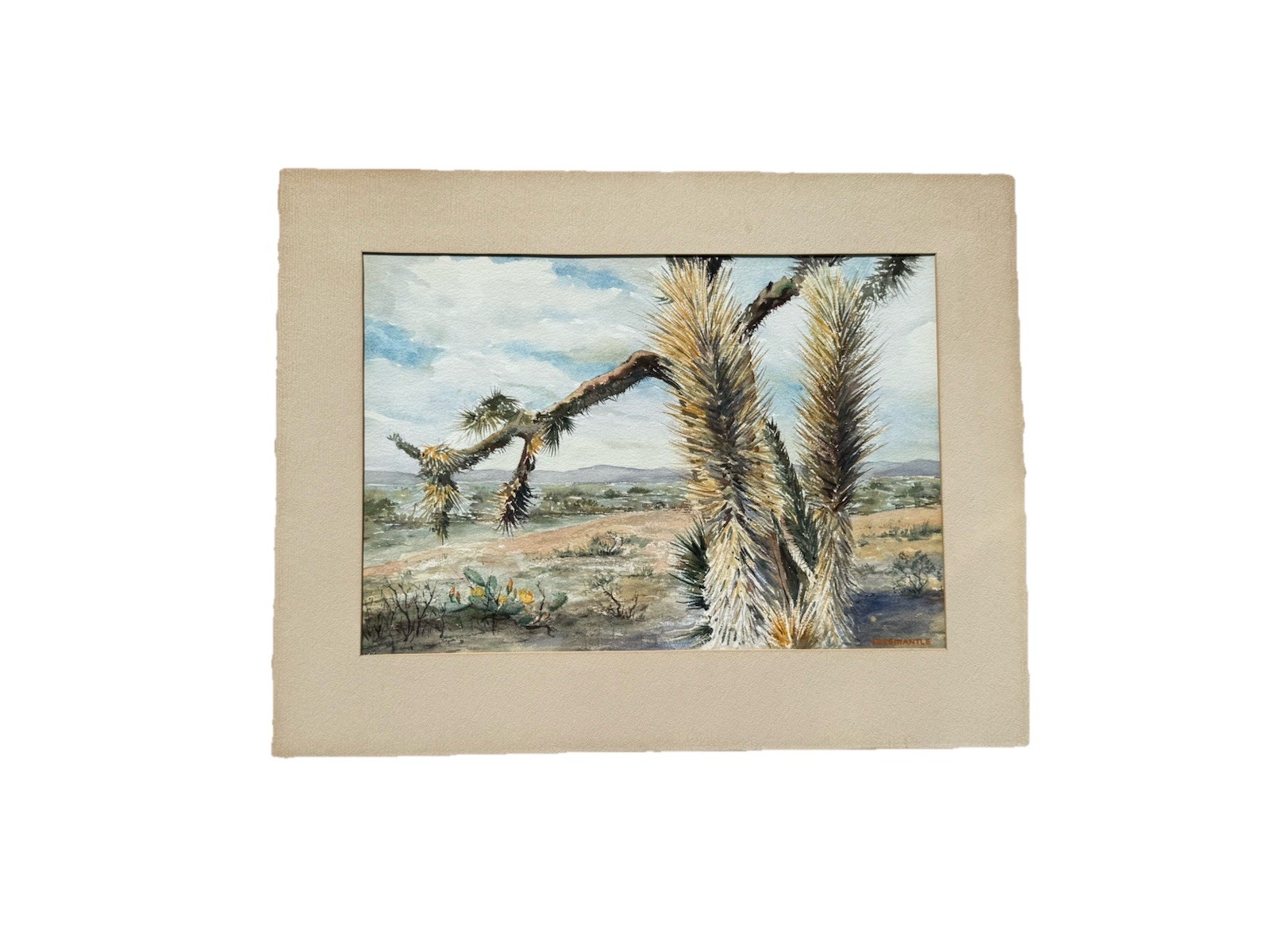 Raymond Peers Freemantle Texas Signed Watercolor