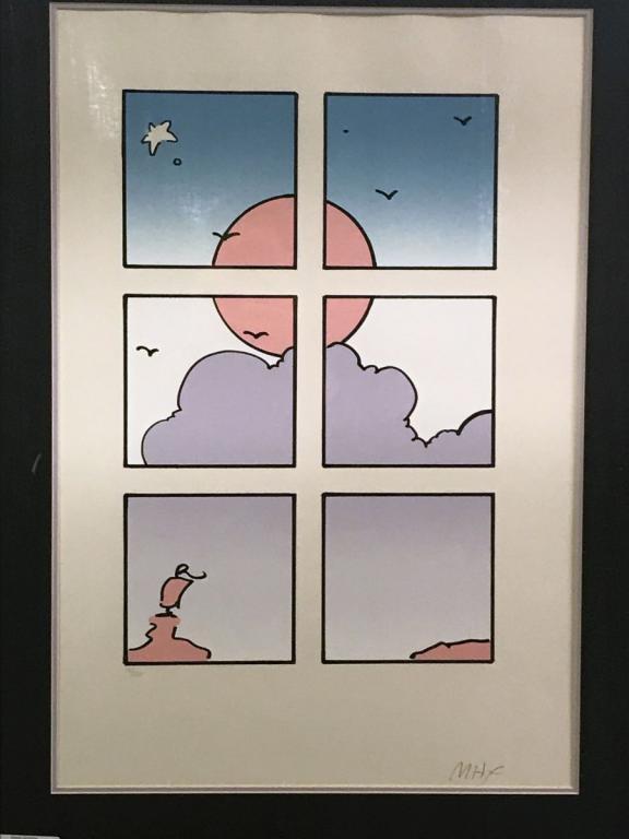 Peter Max, «Landscape Through Window» – Hand Signed/Numbered Serigraph