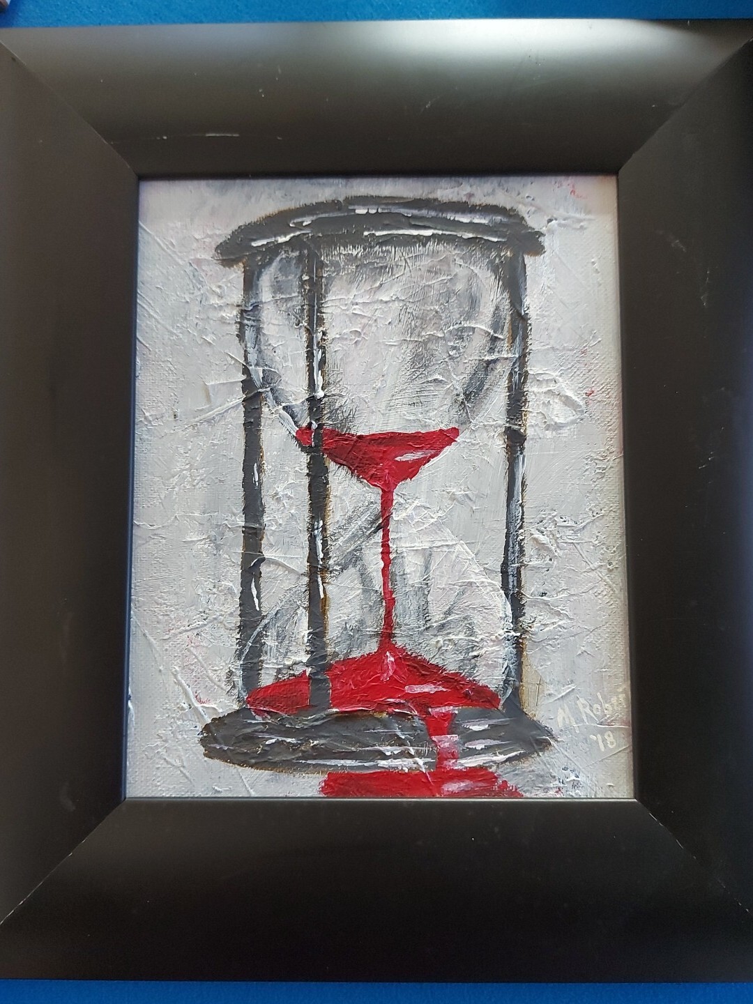 Original oil on canvas «Time Kills» 8×10 acrylic on canvas One of a kind!!