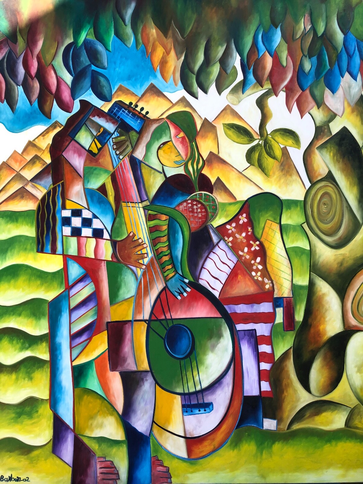 dominic barbar Oil 60″x72″ 1970-1989, Modernism/Abstract Reseller