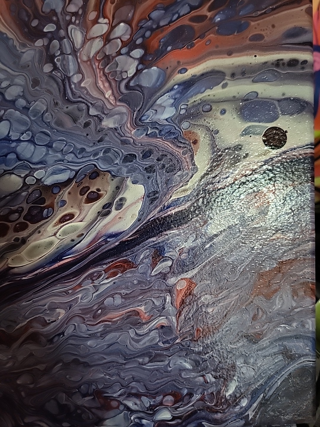 Expressionism Original Modern Abstract Acrylic Pour Painting Canvas 12×16