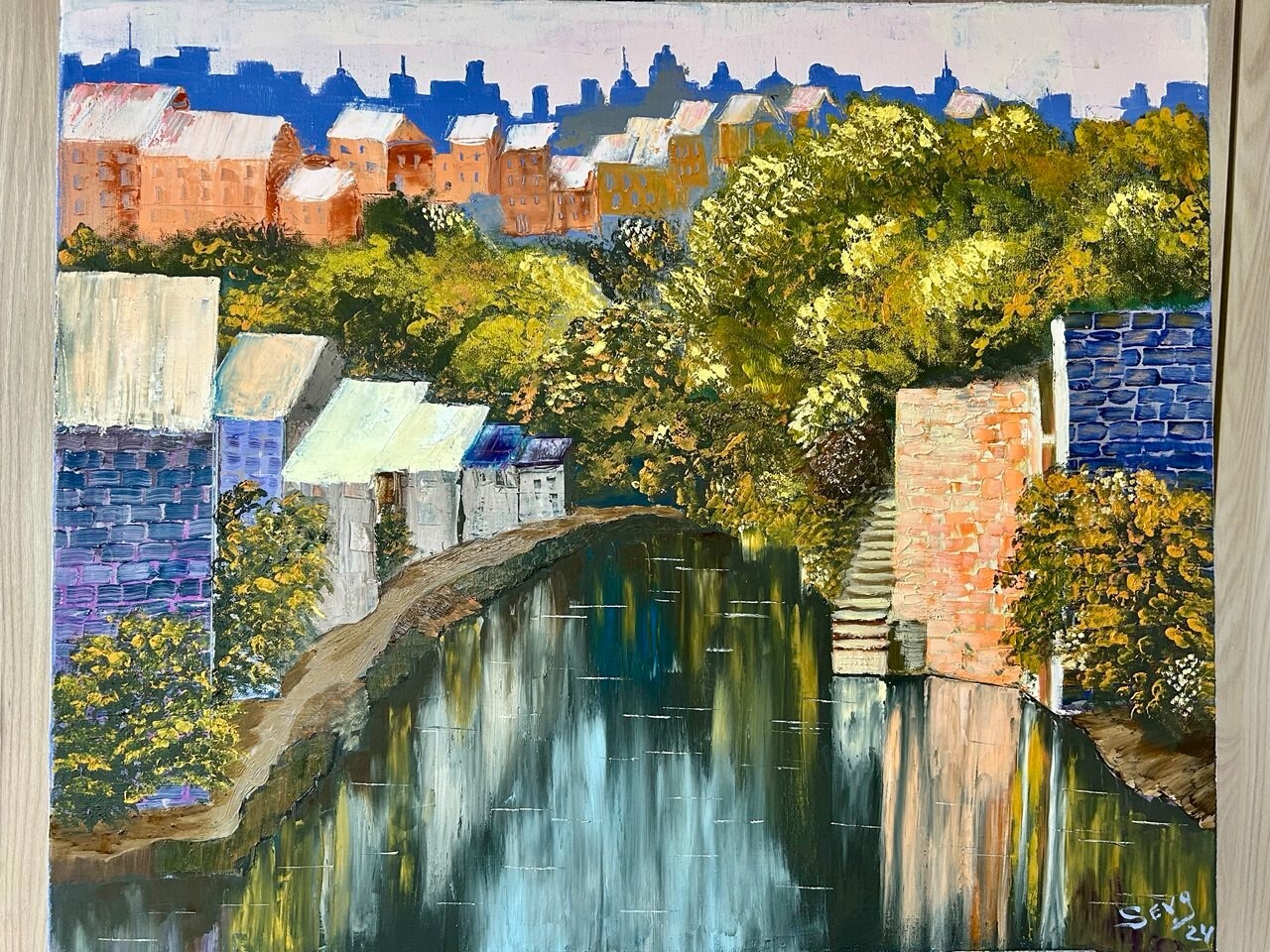 oil paintings original signed «The Silence of Piedmont»