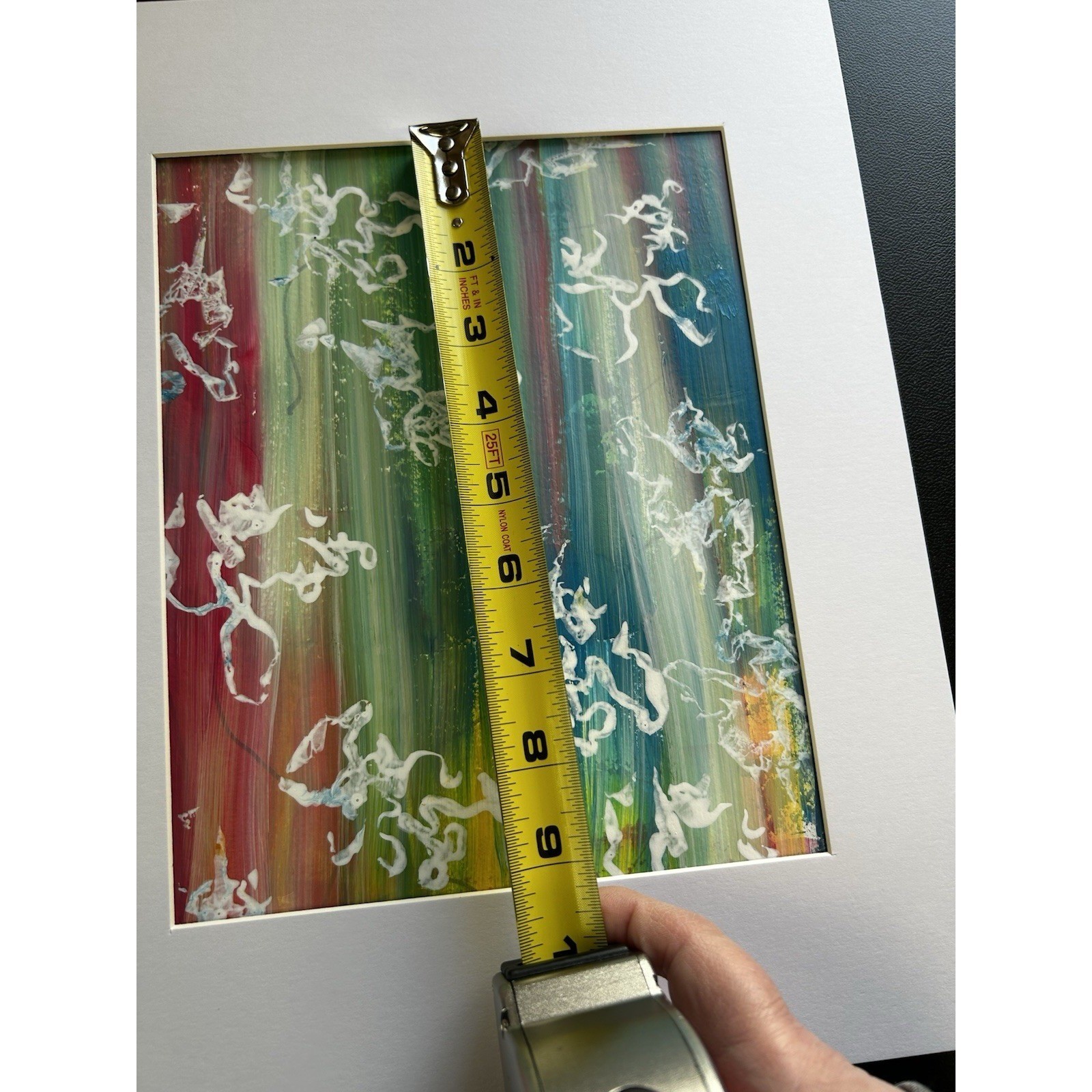 Original 11X14 Abstract Expressionism Wall Art PAPER Titled Colorful Illusions