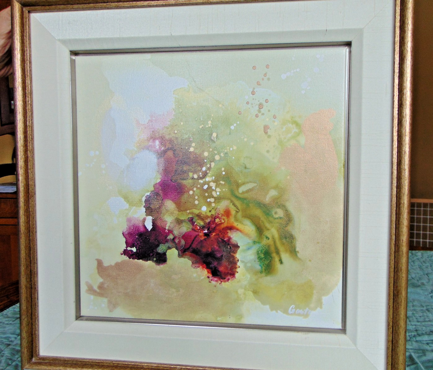 High-end wall art; Gastone Giclee; Three pieces; 23×23″; Ethan Allen ‘Oasis’