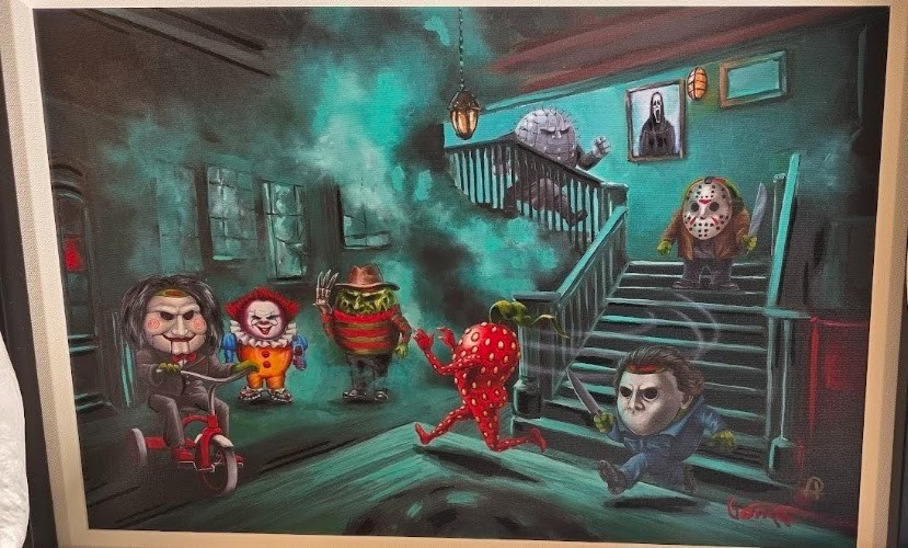 NEW Michael Godard Art «The Whole Gang» Embellished Giclée/Canvas signed COA