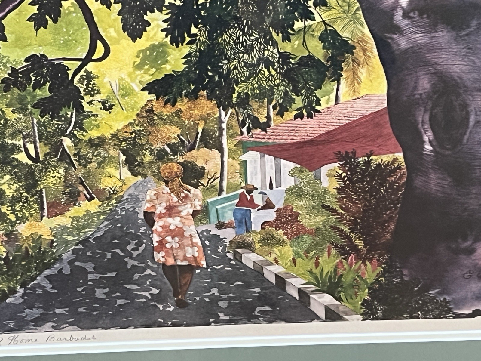 Edwin Harris “Going Home Barbados” 1982 Signed & Numbered Limited Edition Print