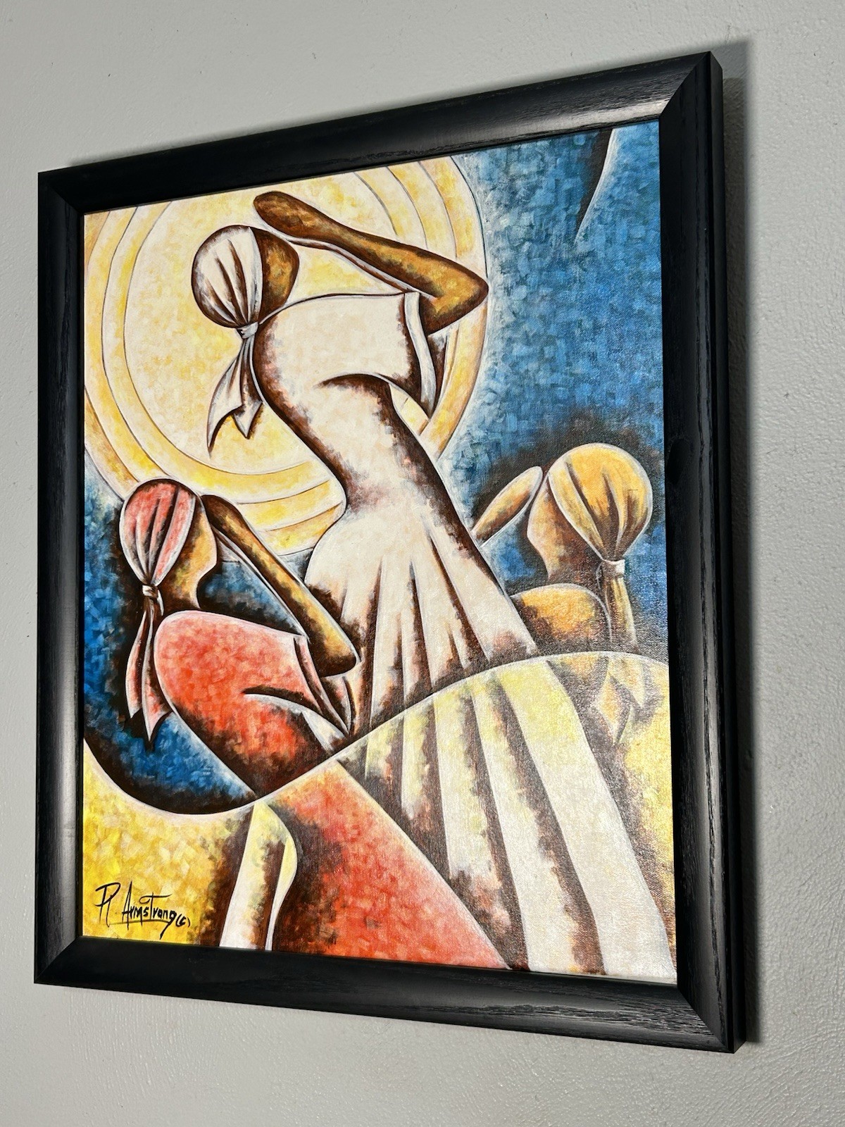 “Praises” Original Painting By Robert Armstrong Framed