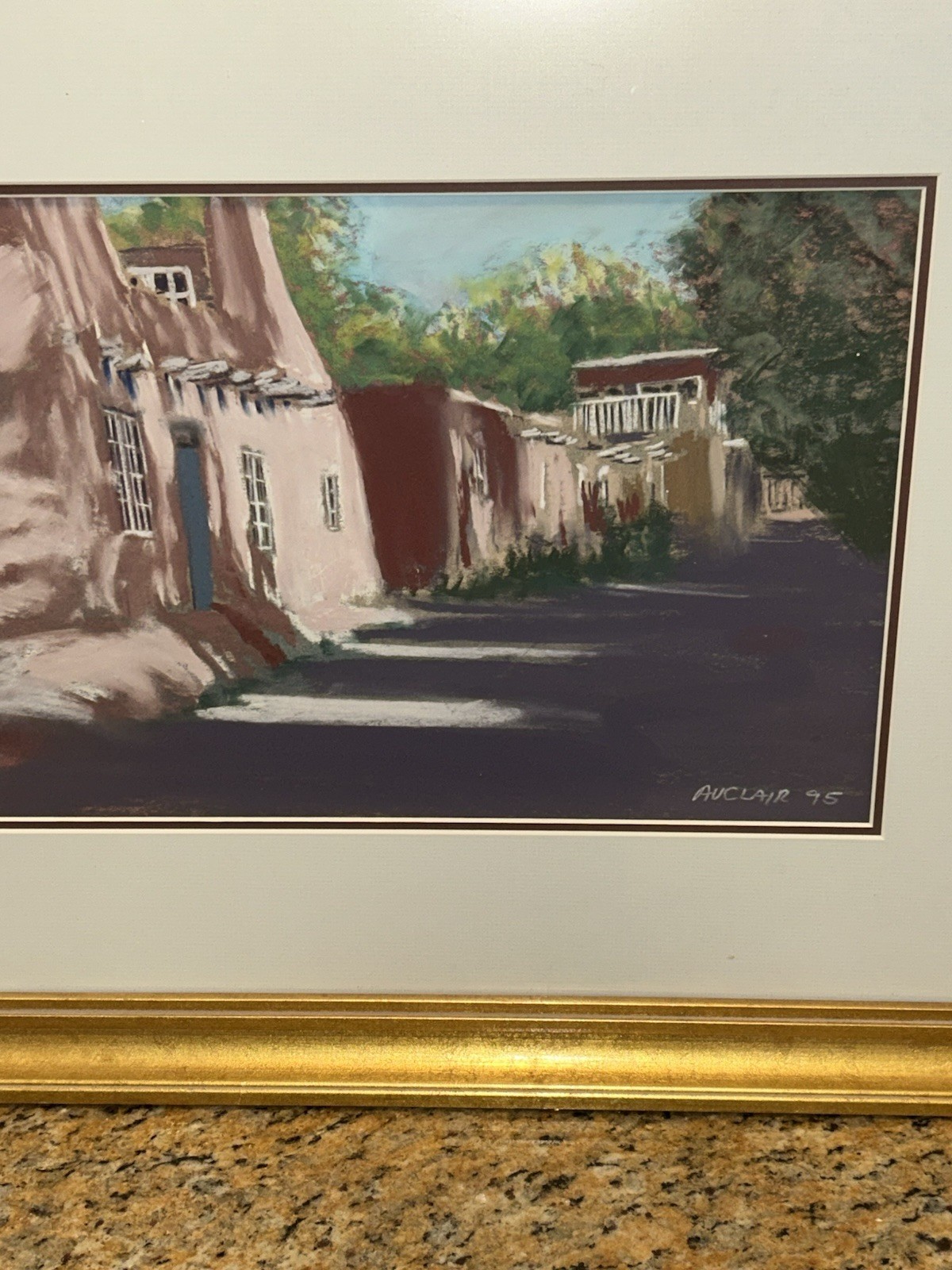 William Auclair Listed Pastel B.C Born Painting 13.5×9.5 Inches New Mexico