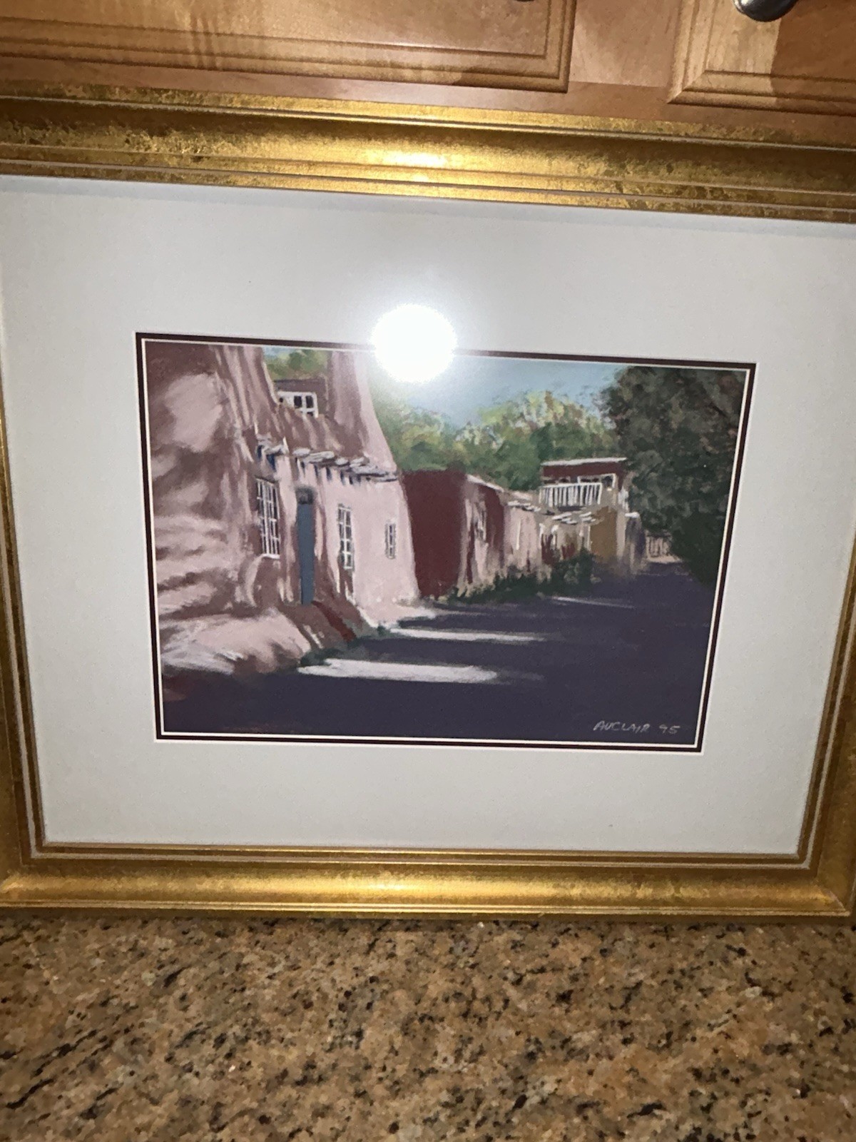 William Auclair Listed Pastel B.C Born Painting 13.5×9.5 Inches New Mexico