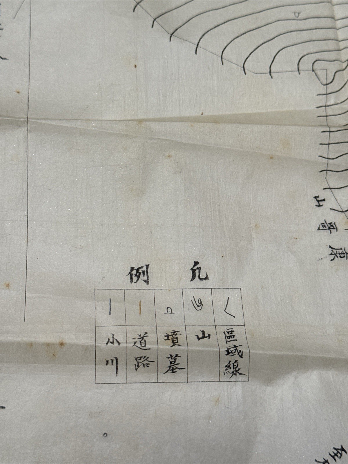 Antique Hand Drawn Map Topographical Chinese Japanese Korean Collection HISTORIC