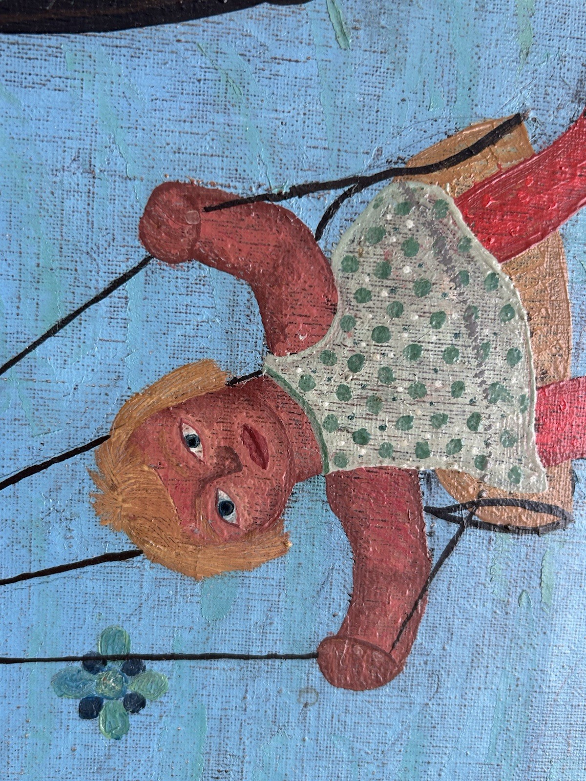 Vojo Stanic (Montenegro, 1924-2024) Important Large Folk Art Oil Canvas Painting