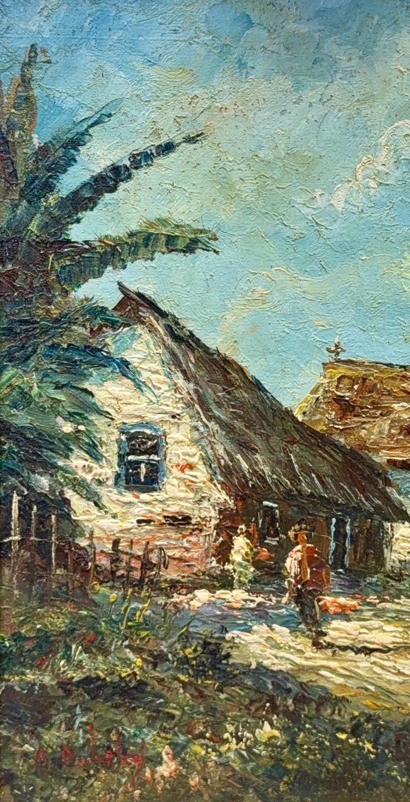 Anna Dubsky, Oil on Hard Board, Austrian (1939 – 1985)