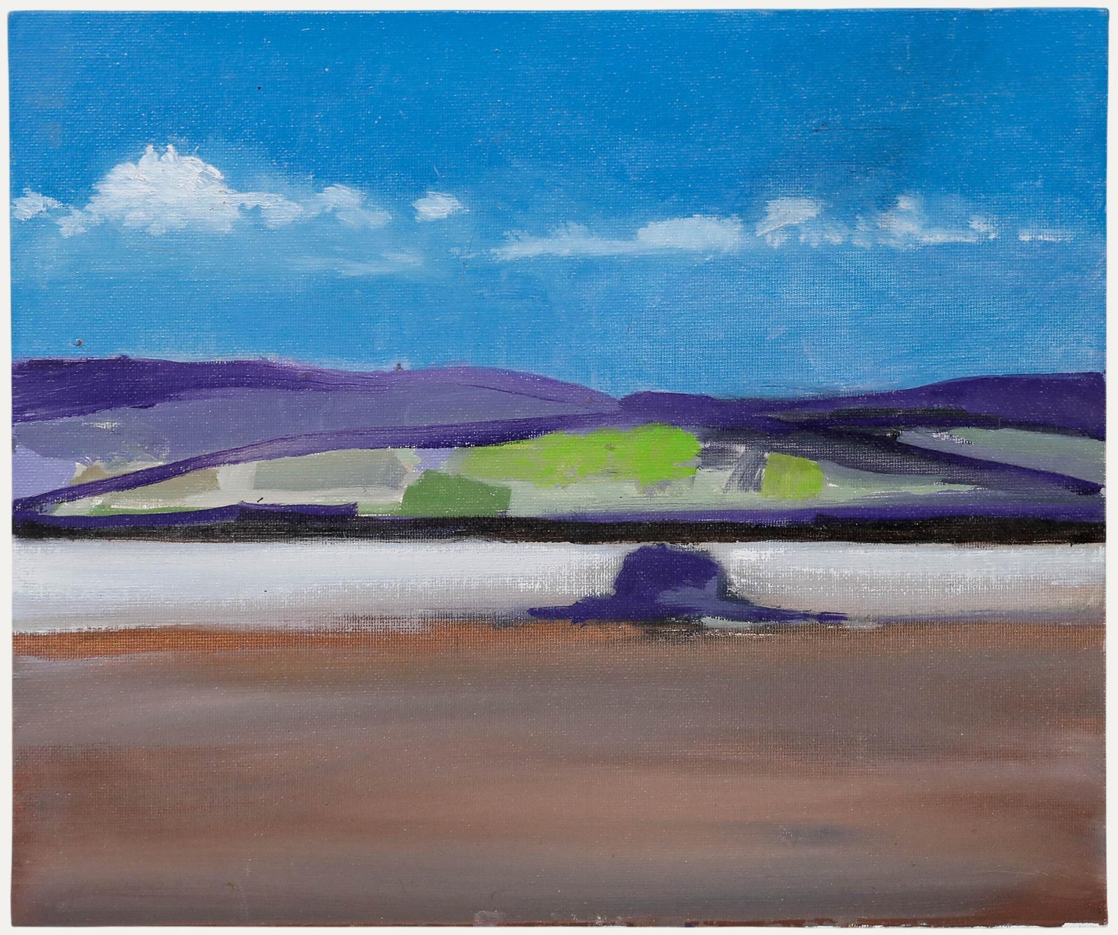 Richard J.S. Young – Contemporary Oil, The Severn Esturary