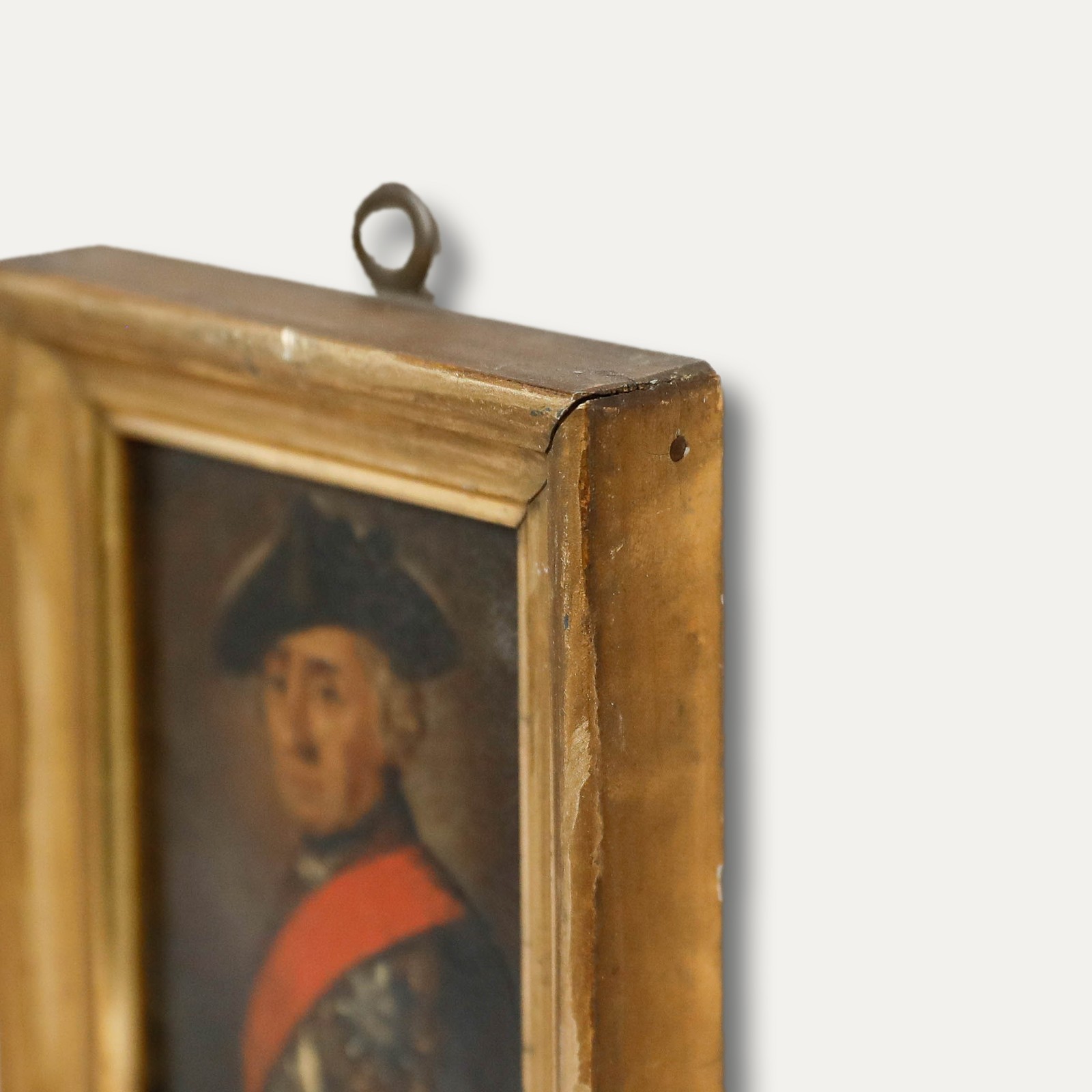 German School Miniature – 19th Century Oil, Frederick the Great