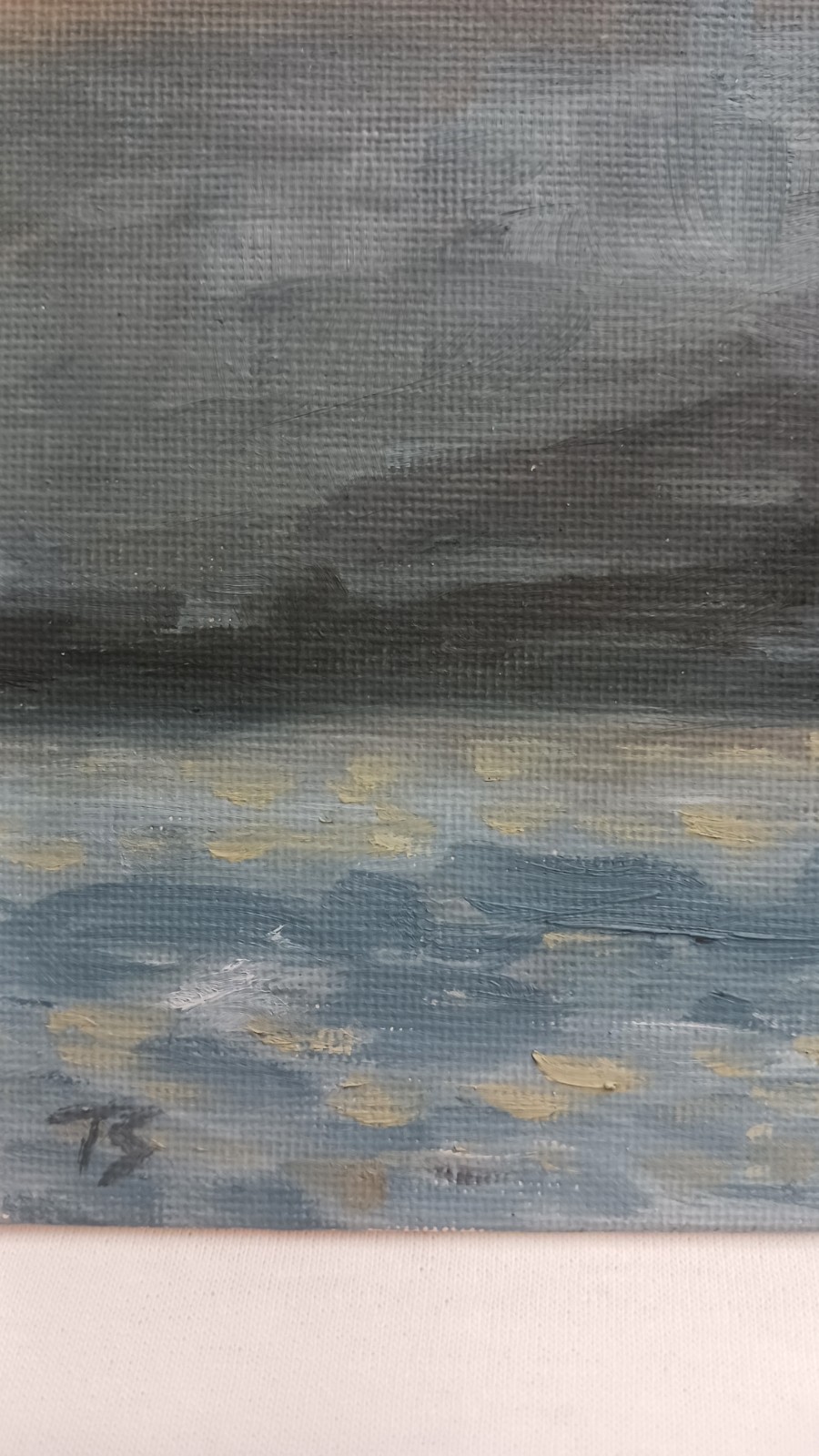 ORIGINAL Oil Painting IMPRESSIONISM Sailboat Sunset Lake River Boat Art 8″x10″