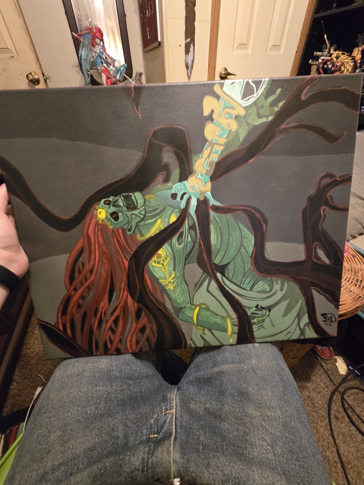 GLOW IN THE DARK | Zelda Tears of the Kingdom Ganondorf Acrylic Painting