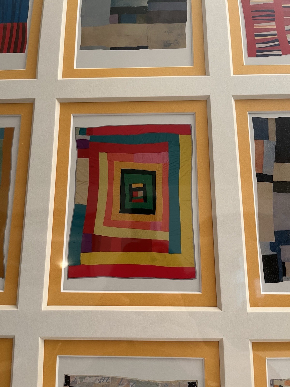 Gee’s Bend Quiltmakers Quilt Collage Print Gallery Framed Under Glass Beautiful!