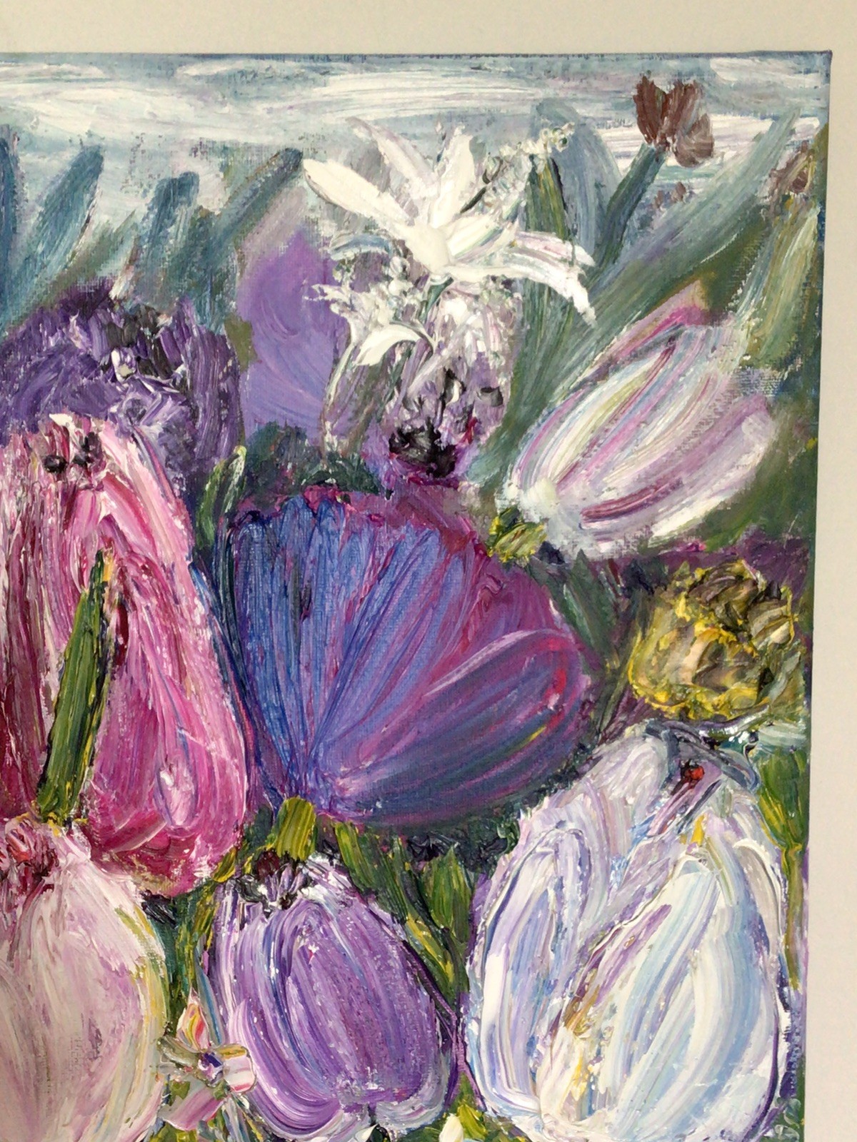 Tulips garden 2. Original Oil Pairing