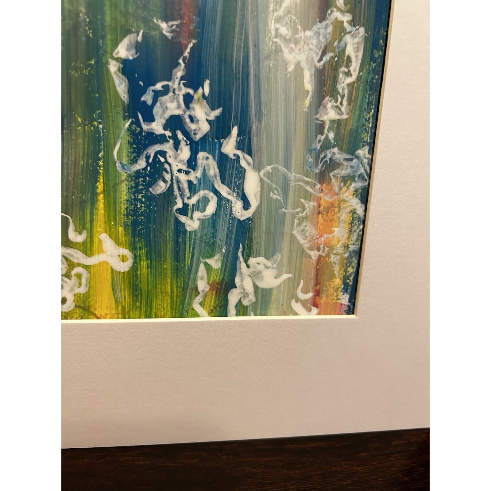 Original 11X14 Abstract Expressionism Wall Art PAPER Titled Colorful Illusions