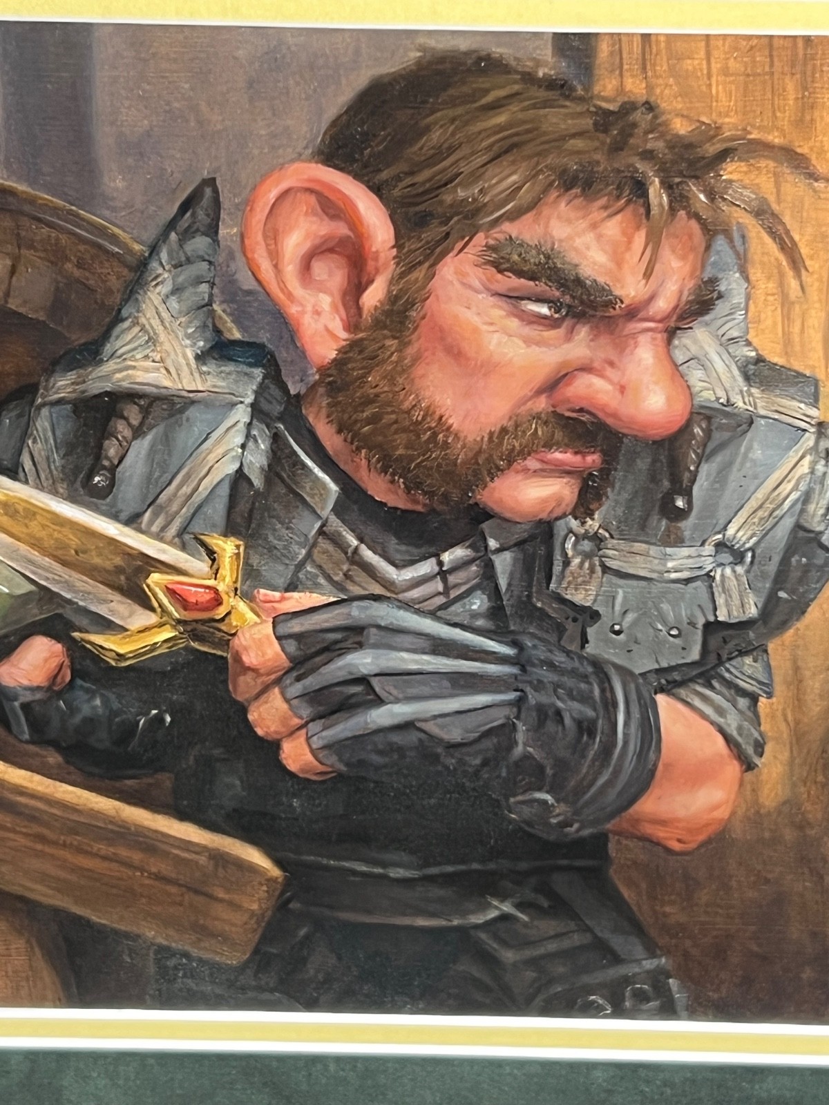 HTF Steven Belledin Original Oil Painting World Warcraft Gnome «Waldo the Decoy»