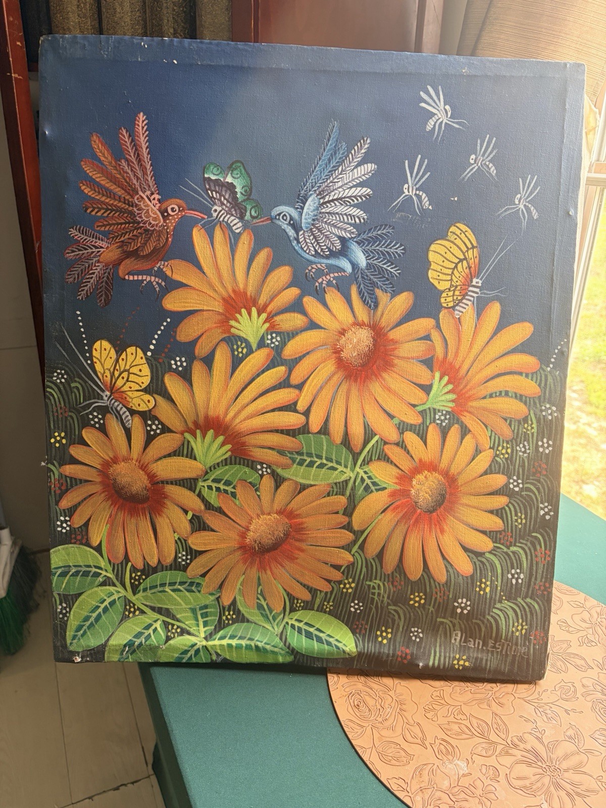 ORIGINAL PAINTING (not A Print) With Aland Estime Signature.