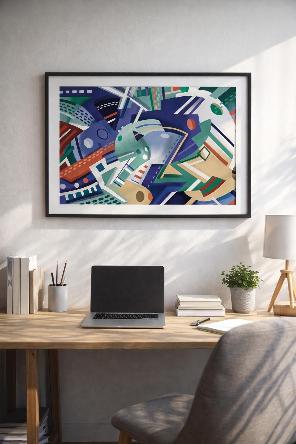 DARKOXYGENHEAVY Flowism:TRACE 8.5×11 Original Modern Art Home Interior