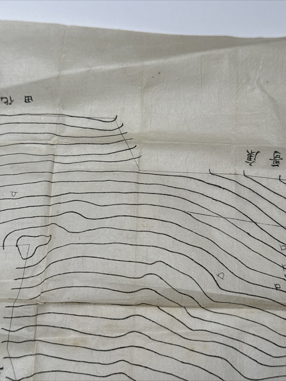 Antique Hand Drawn Map Topographical Chinese Japanese Korean Collection HISTORIC