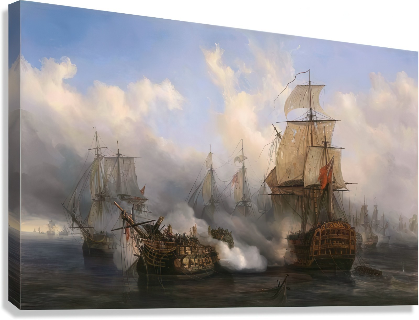 Auguste Mayer Redoutable Trafalgar Reproduction – Giclée Canvas/Paper/Stretched