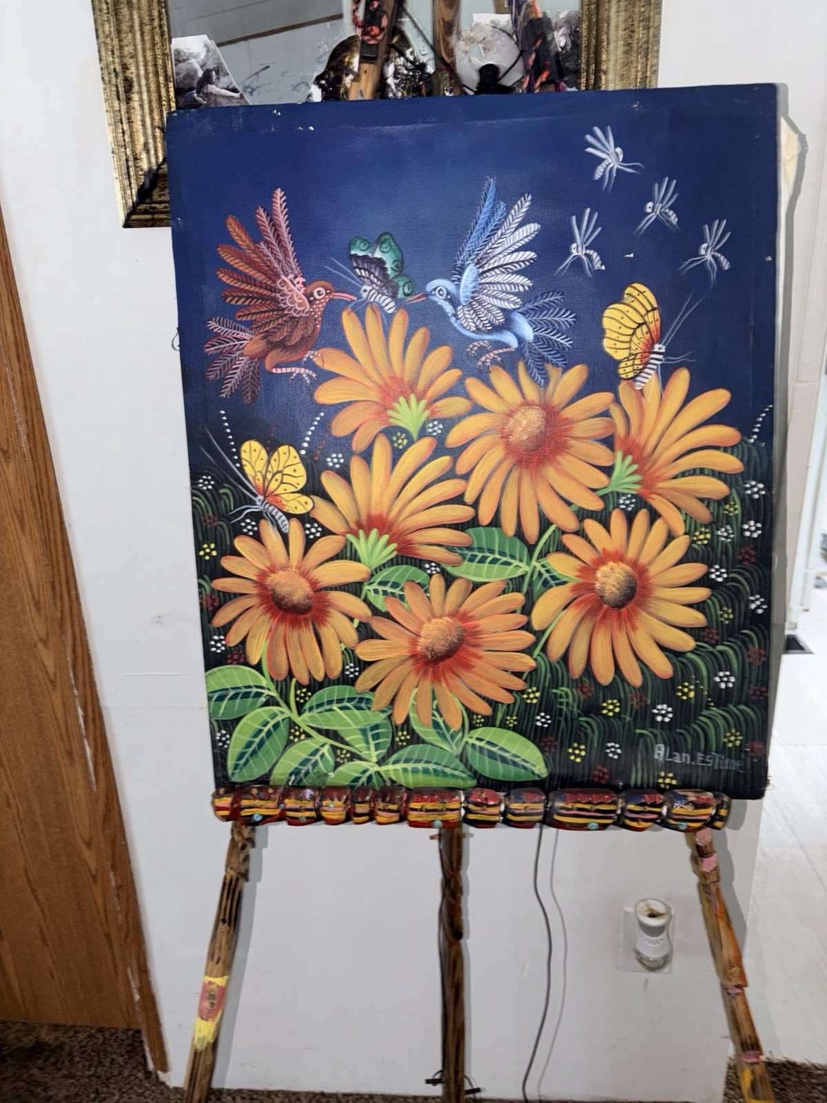 ORIGINAL PAINTING (not A Print) With Aland Estime Signature.