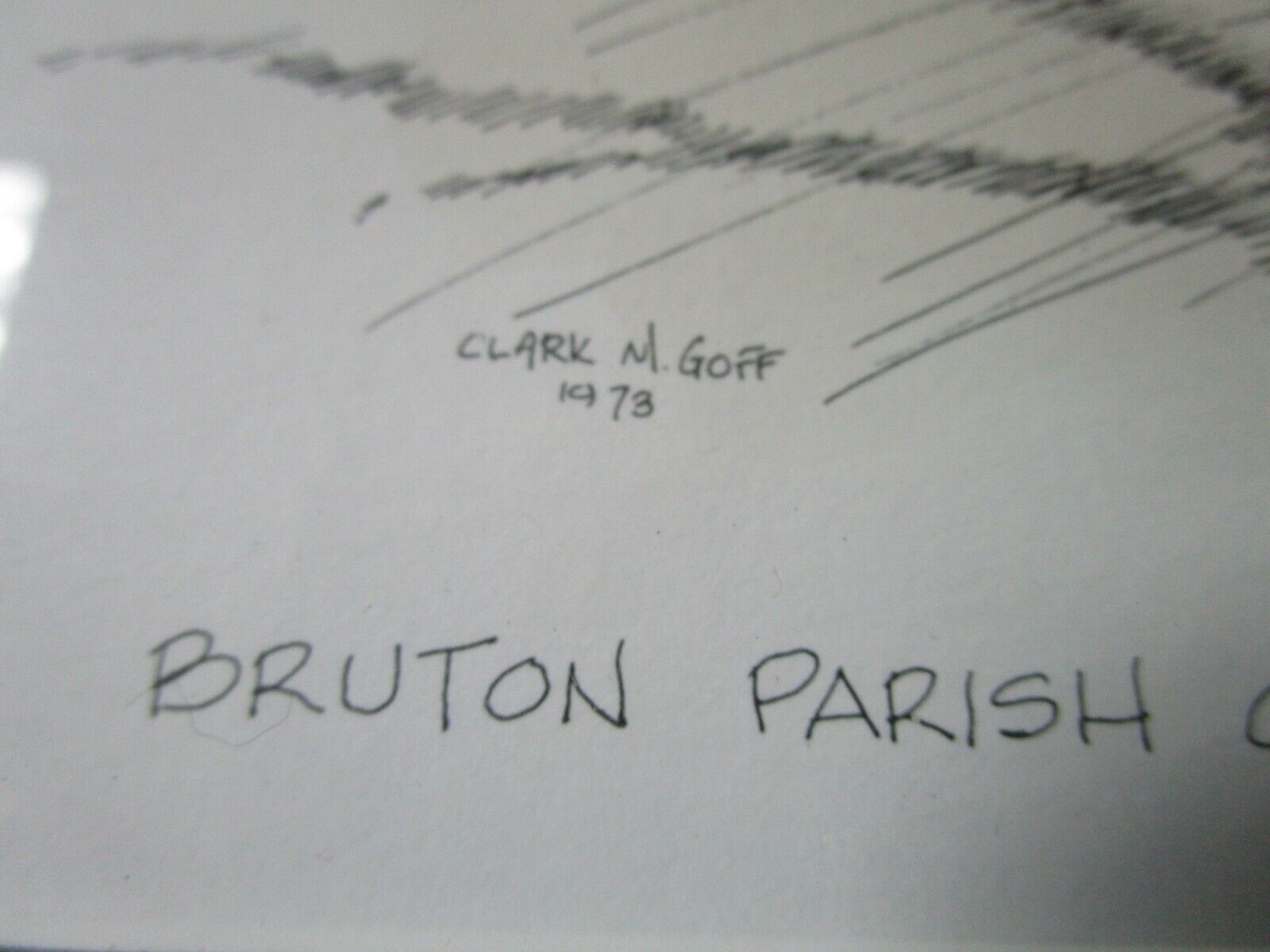 CLARK M GOFF 1973 LITHOGRAPH BRUTON PARRISH LITHOGRAPH