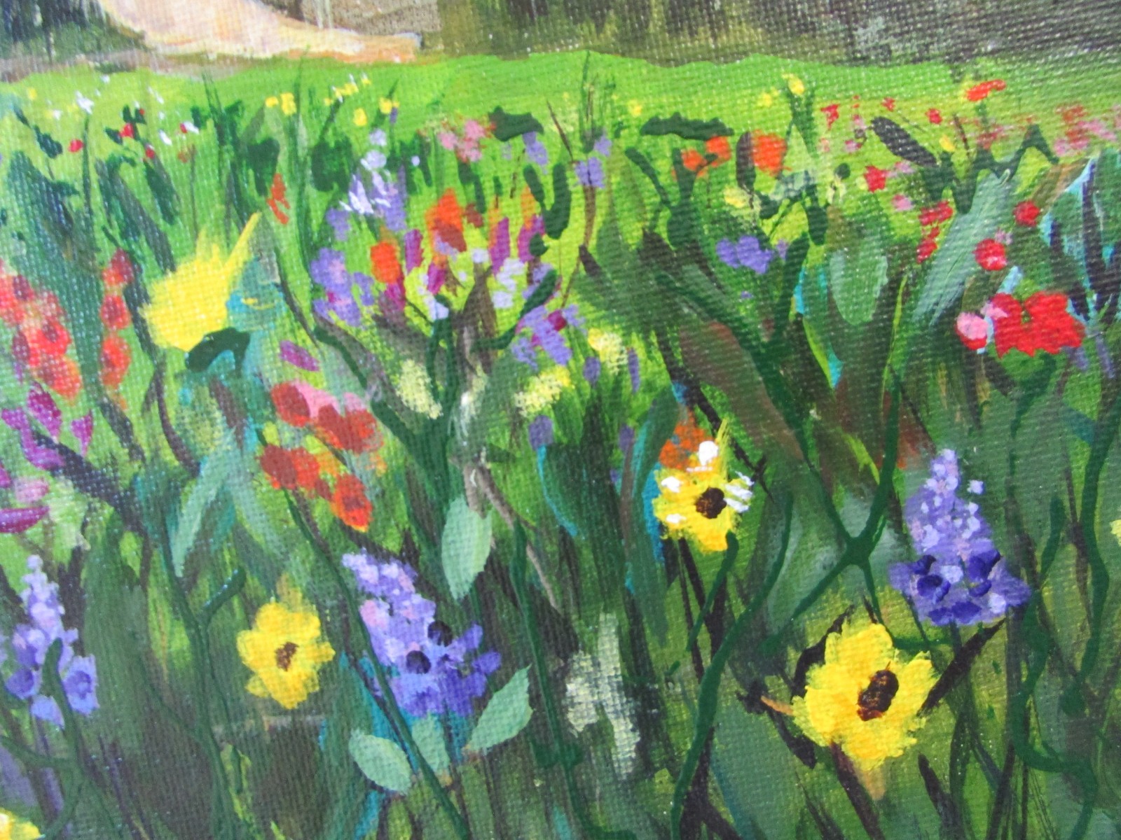 Lori Colt Crested Butte Colorado Mountain Meadow Landscape Painting