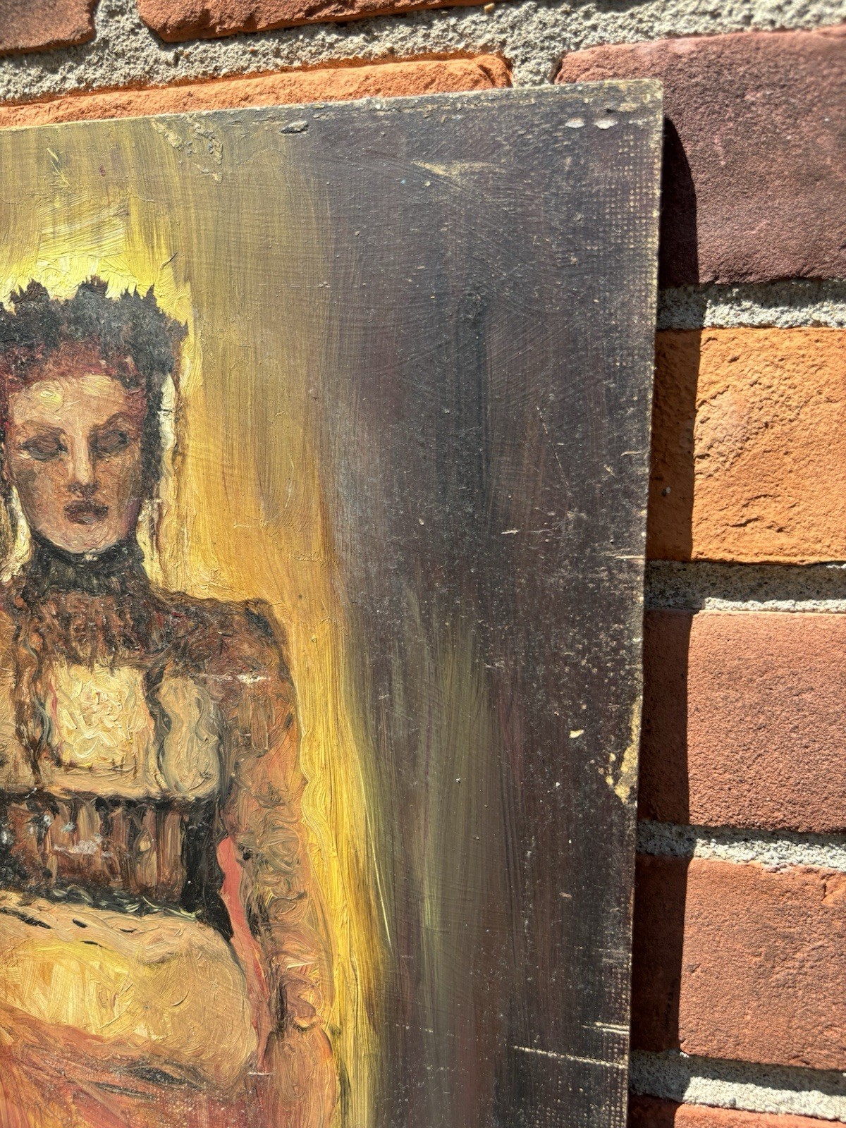Fantasy Oil Painting Goddess Demoness Original Oil On Masonite Board Good Evil