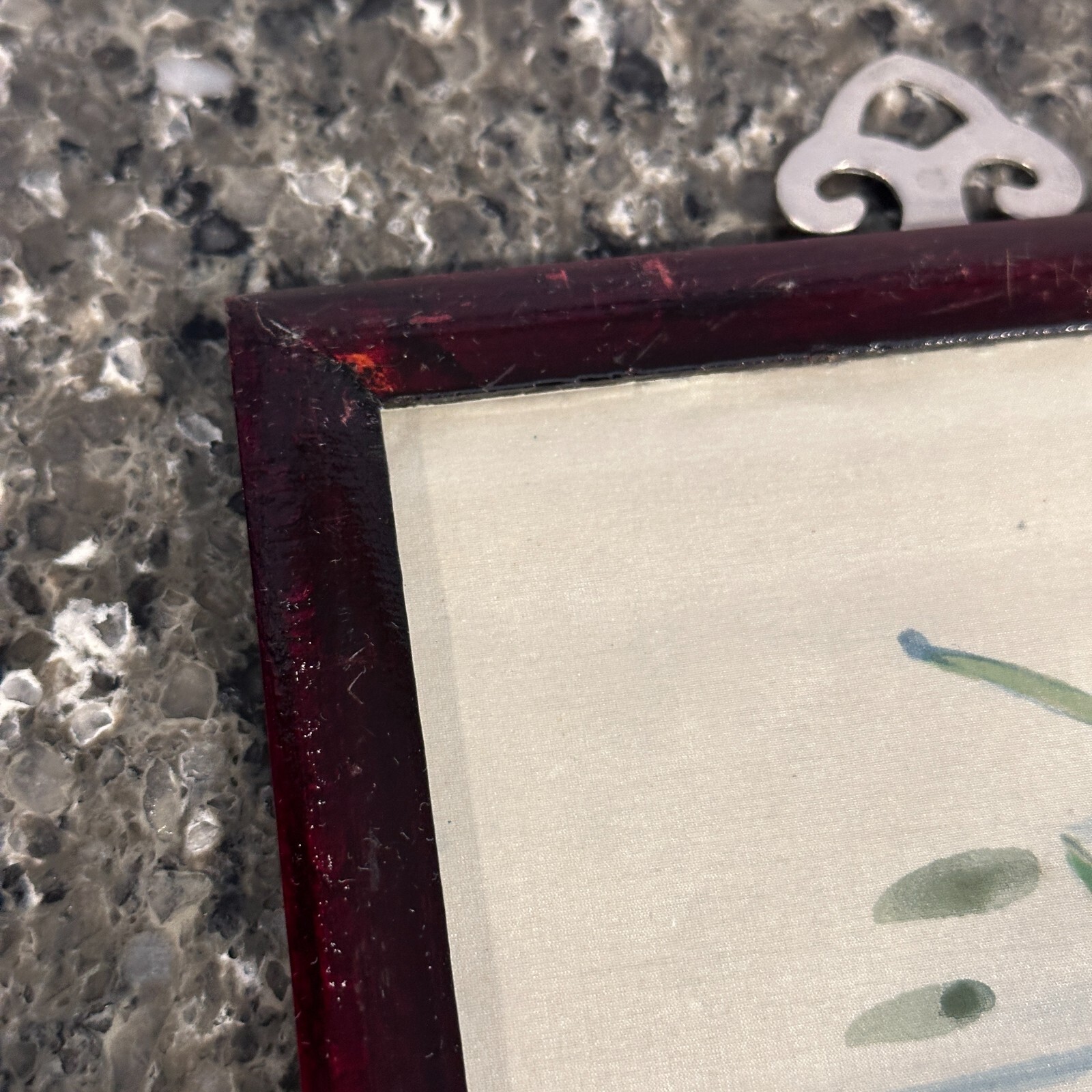 2- Vtg Asian Scenic Silk Framed Painting Art Mallard Duck Kingfisher Bird China