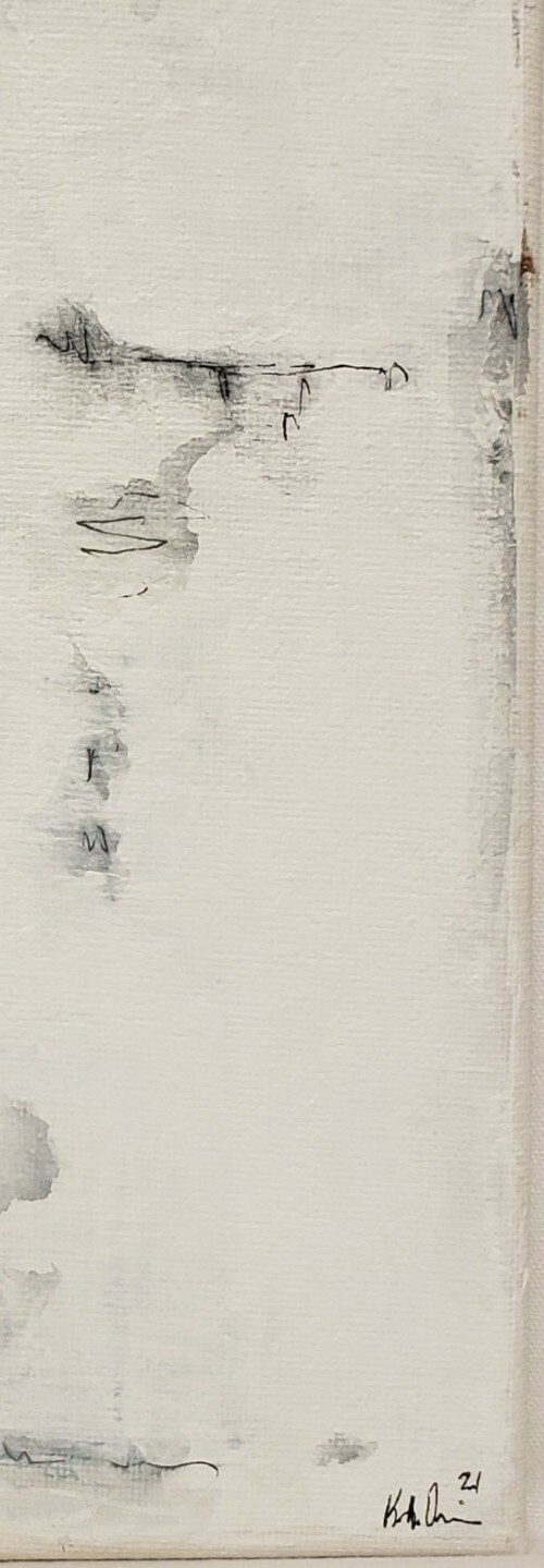 No.975 Original Abstract Modern Minimal Urban Industrial Painting By K.A.Davis