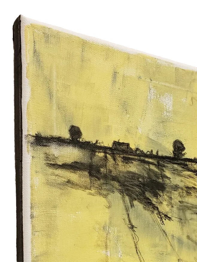 No.580 Original Modern Minimal Impressionistic Landscape Painting By K.A.Davis