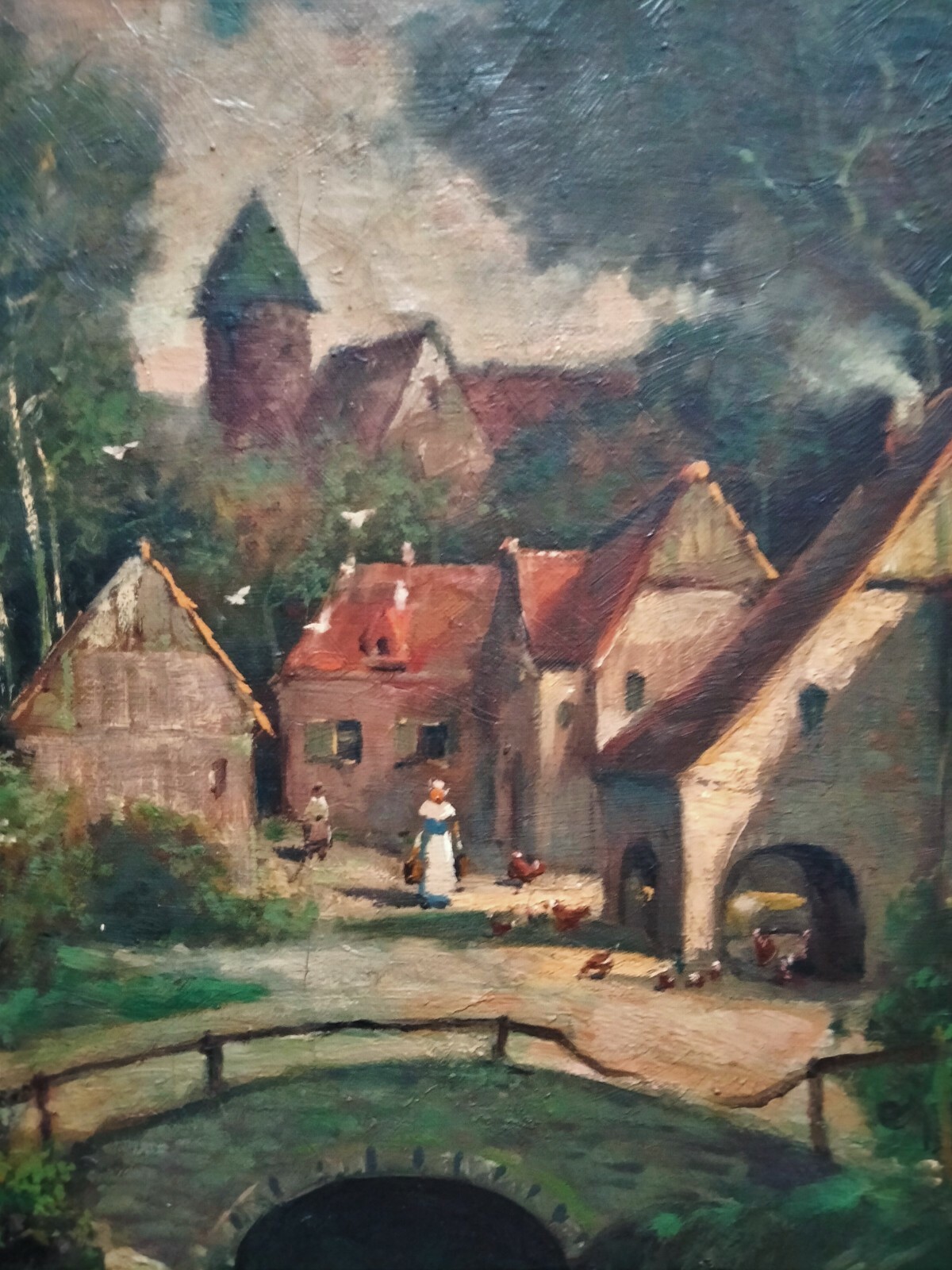 Beautiful School Barbizon Oil End Xixth » Entry Of Village Animated » Sig Rochet