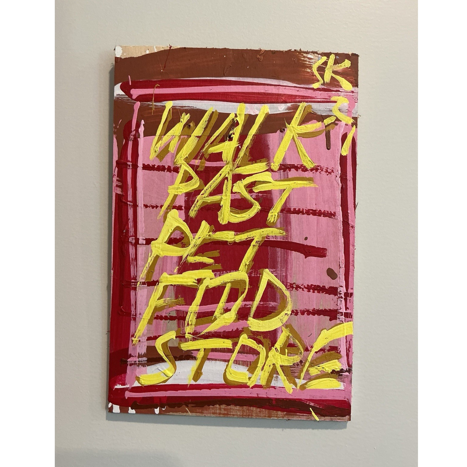 Steve Keene – Walk Past Pet Food Store 12”x7.75”