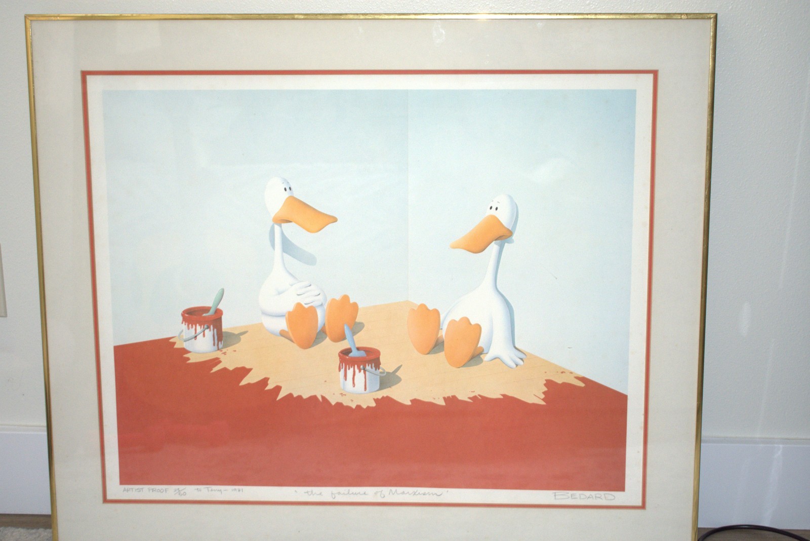 Michael Bedard «Failure to Marxism» signed original w/ certificate 25/50
