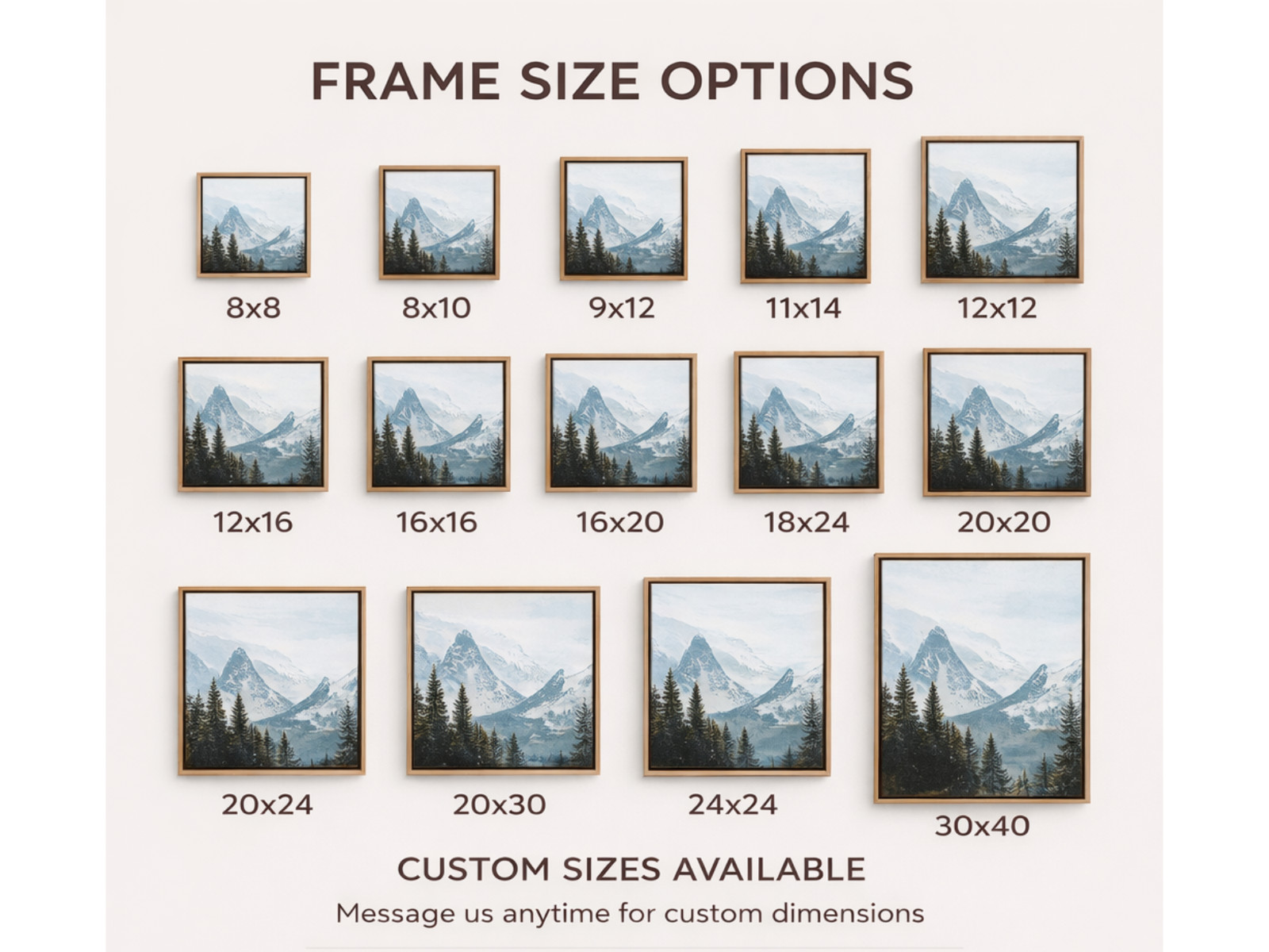 Black Floater Frame with Gold Edge for Canvas 1.5″ – Custom Sizes Available