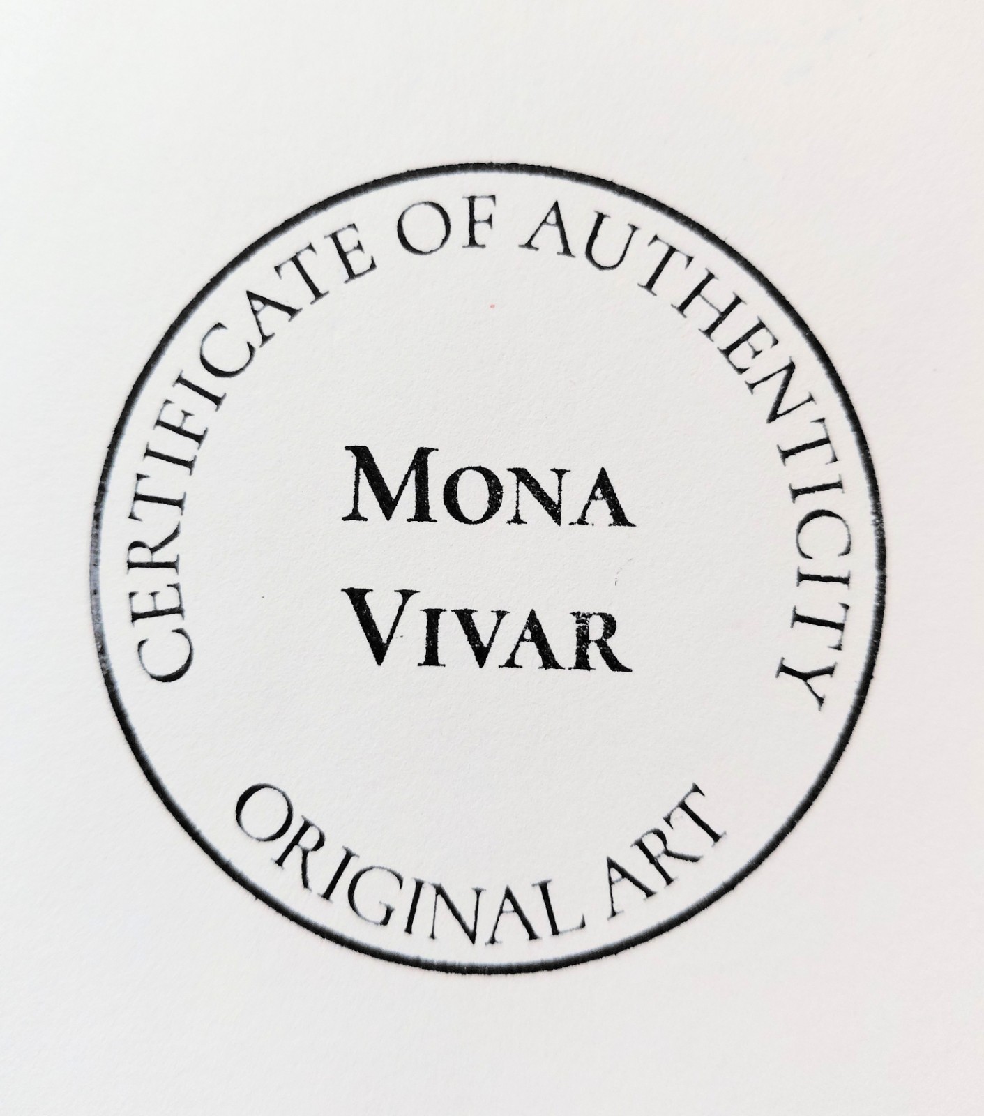 MONA VIVAR 12 x 9 Abstract Acrylic Art on Paper – Colorful Modern Design