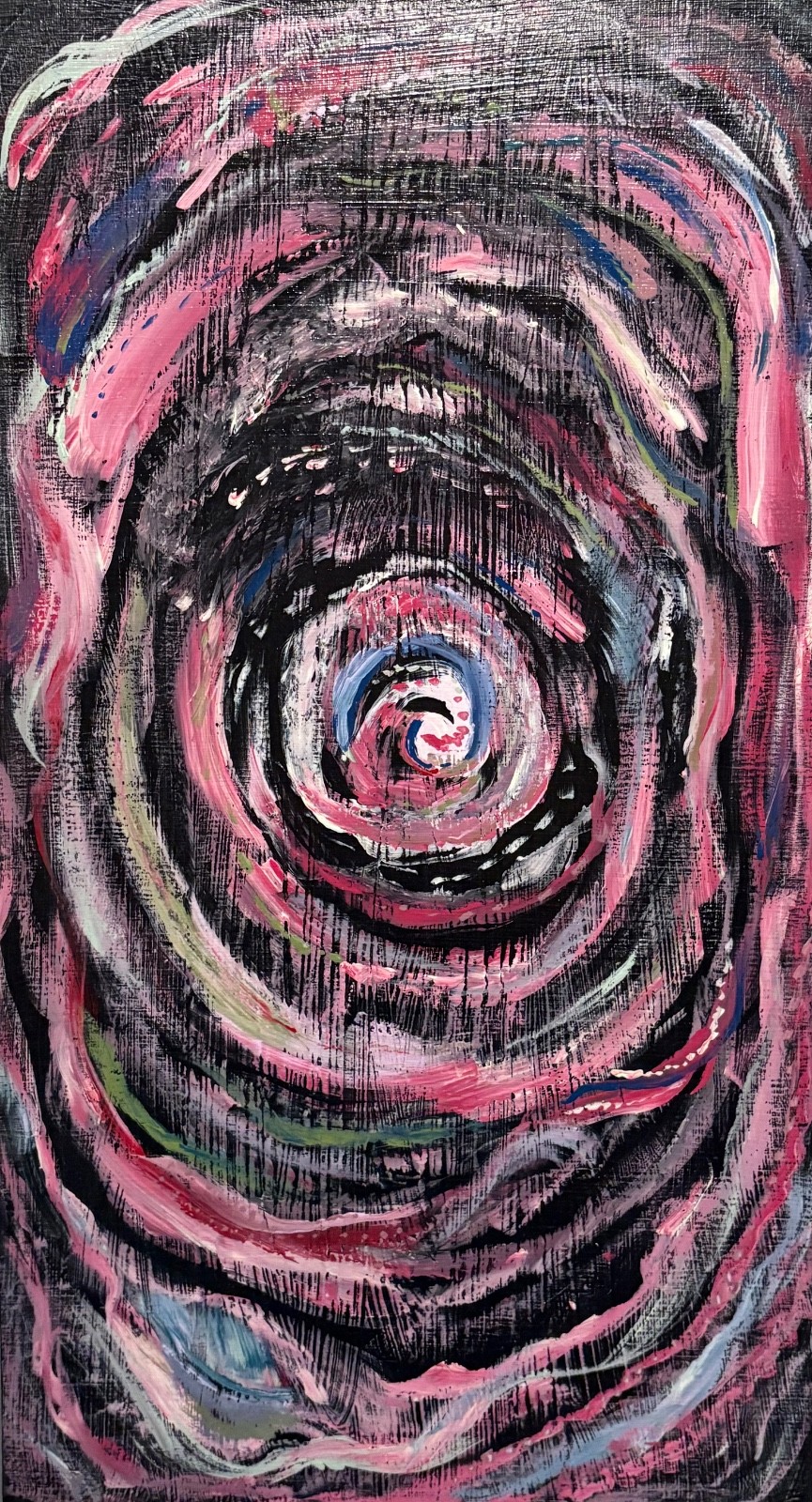 Galaxy painting on wood