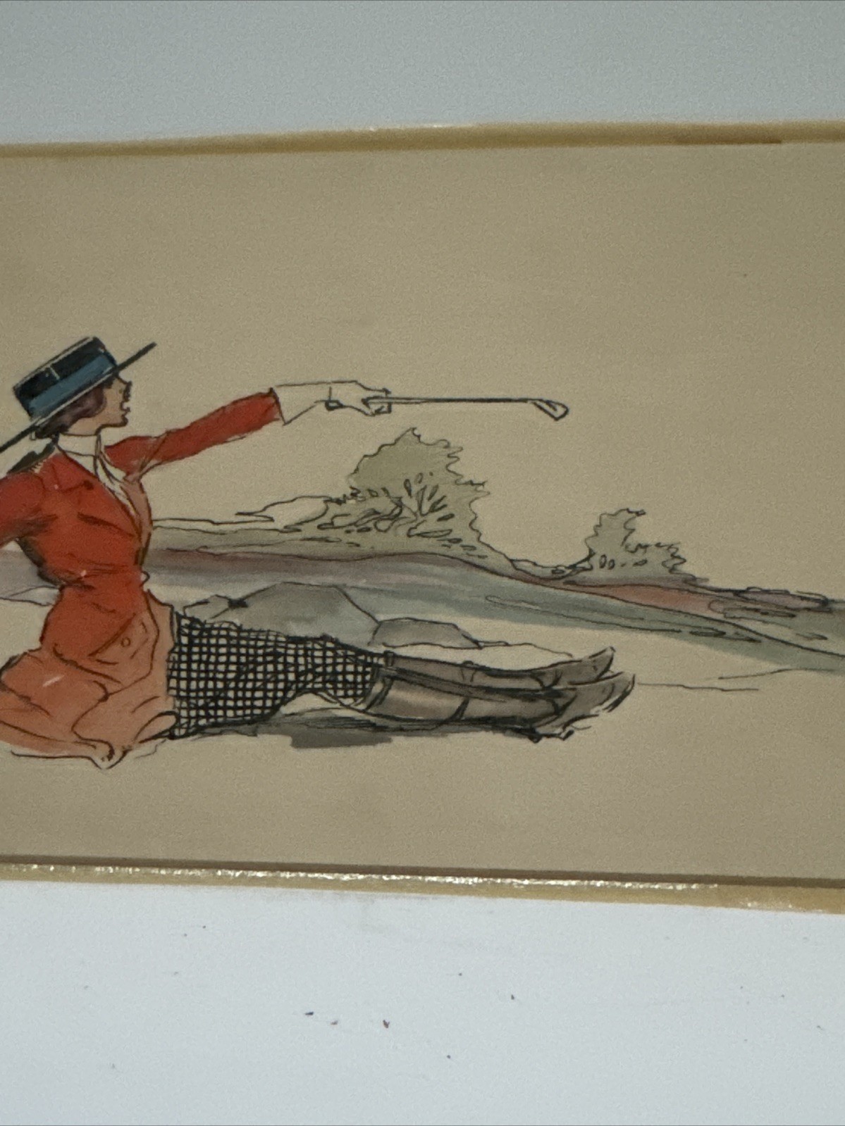 Antique Painting Portrait Woman Women Female Horse Horse Illustration Kraemer