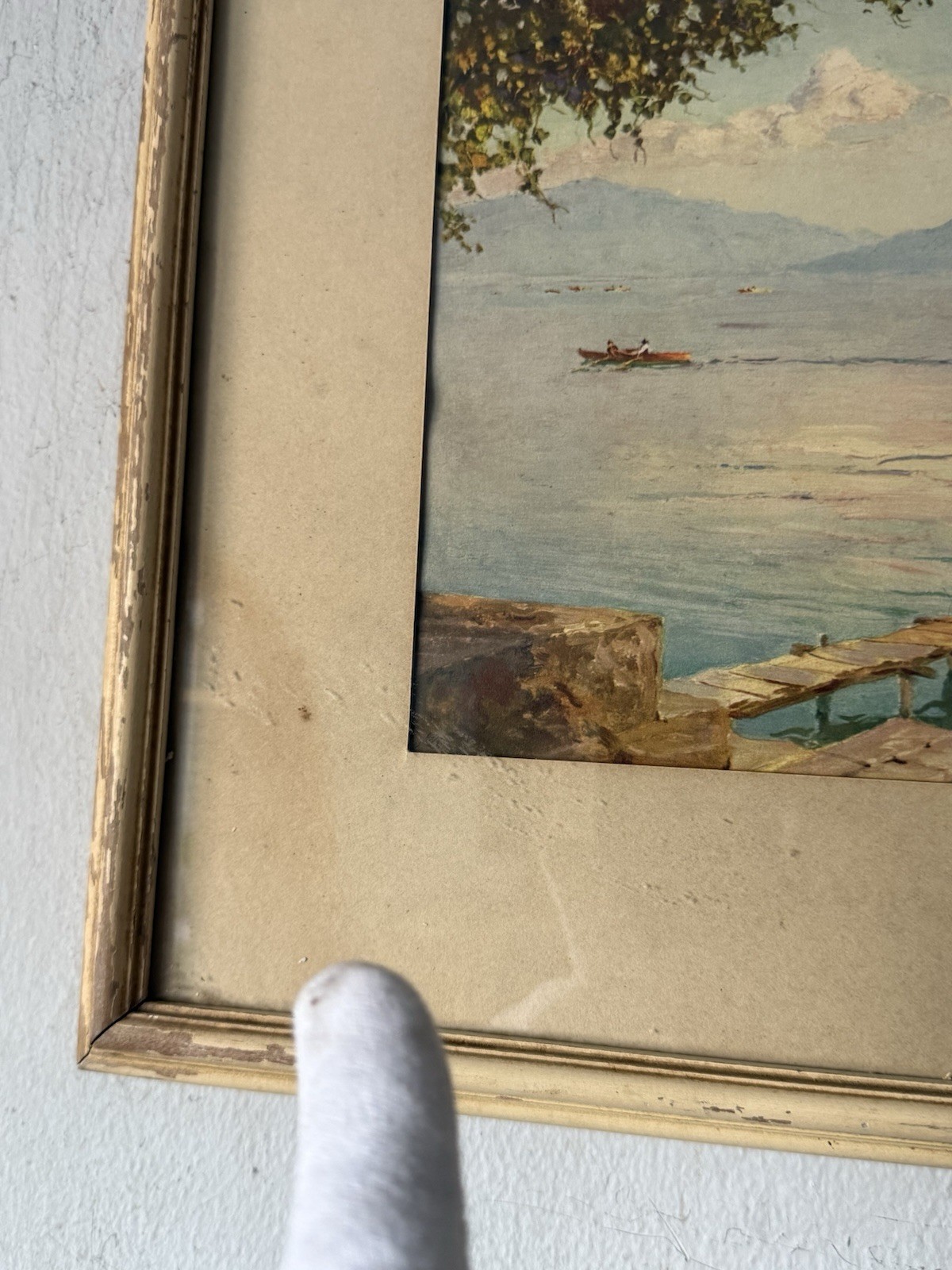CONSTANTIN WESTCHILOFF ANTIQUE LANDSCAPE SEASCAPE WATERCOLOR PAINTING OLD 1920s