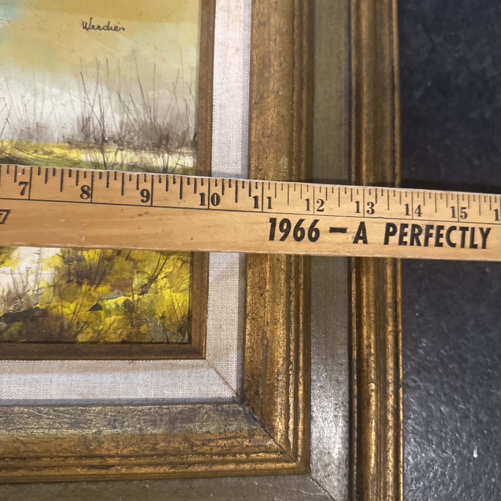 VTG Original Jean Claude Werdier (1922-2000) Landscape Oil Painting With House