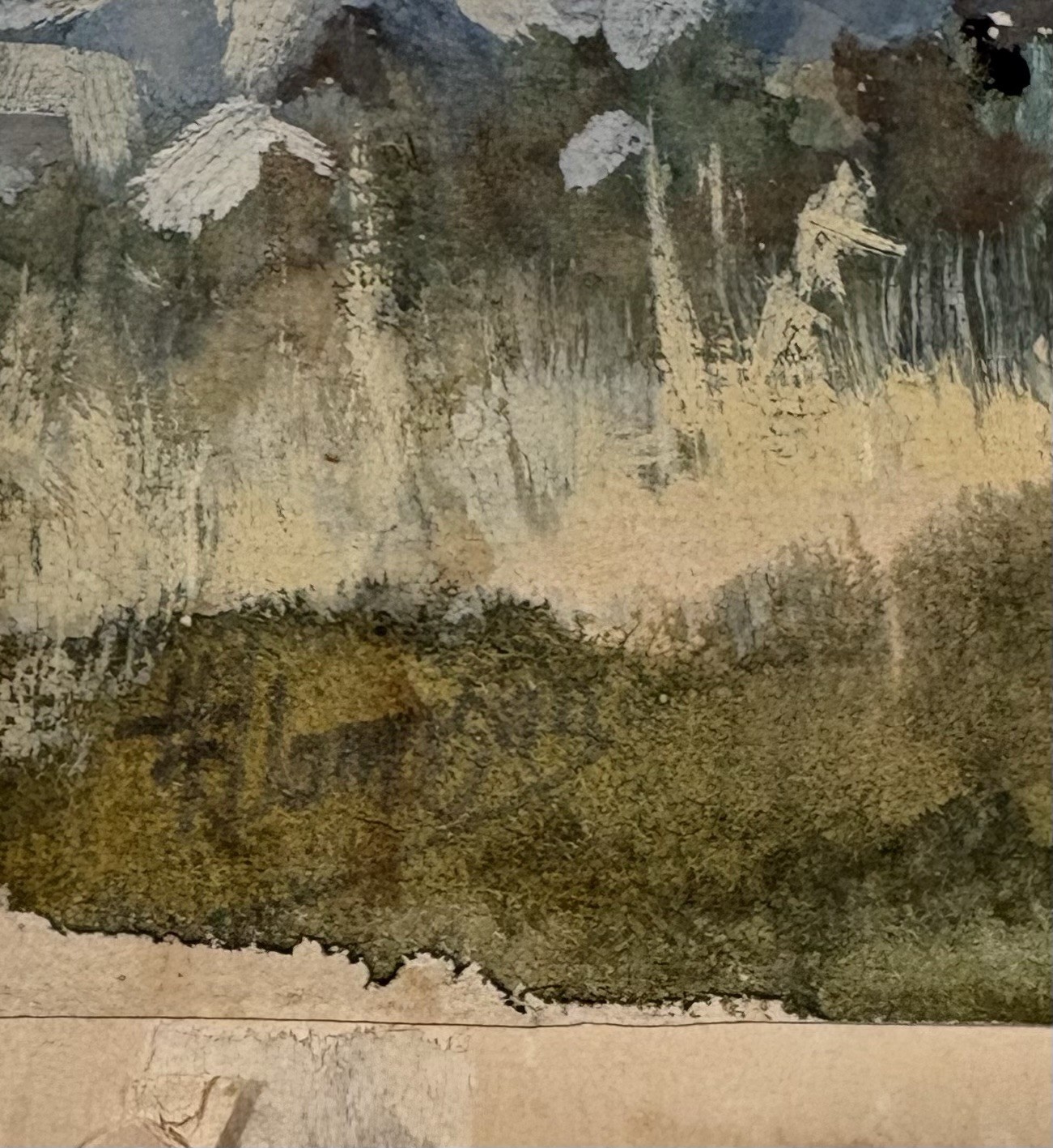 Early To Mid 20th Century Water Color Signed In Lower Left Looks Like Jamison