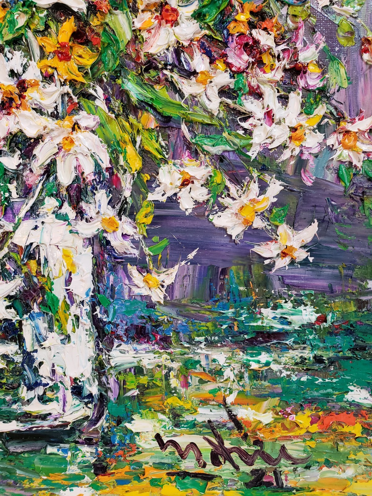 Flowers Vase 19. Original oil painting by Duc Tran. 20x16in
