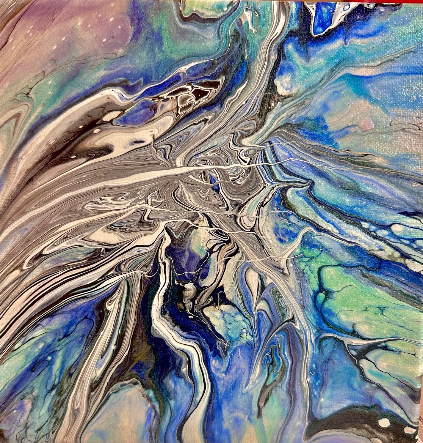 Original Acrylic 8″x8″ Canvas Art OOAK (One of a Kind) Auto, Date, Numbered 1/1