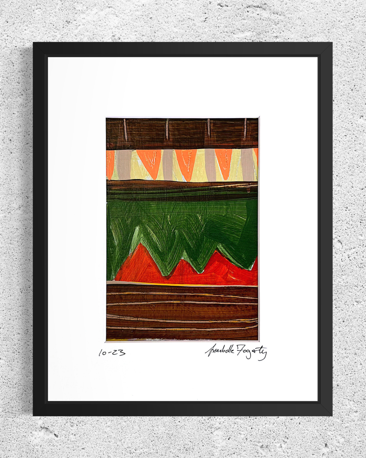Set Of 6 Original Still Life Collage 8×10 Matted Contemporary Kitchen Wall Art