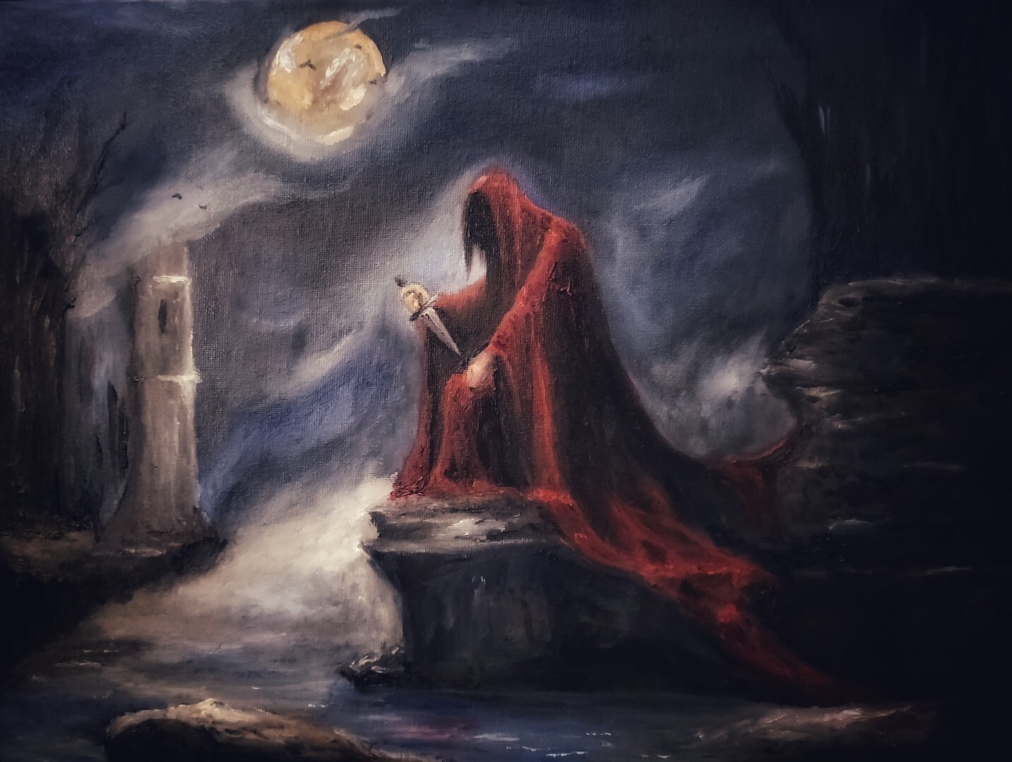 «Moonlight» original oil painting – direct from artist